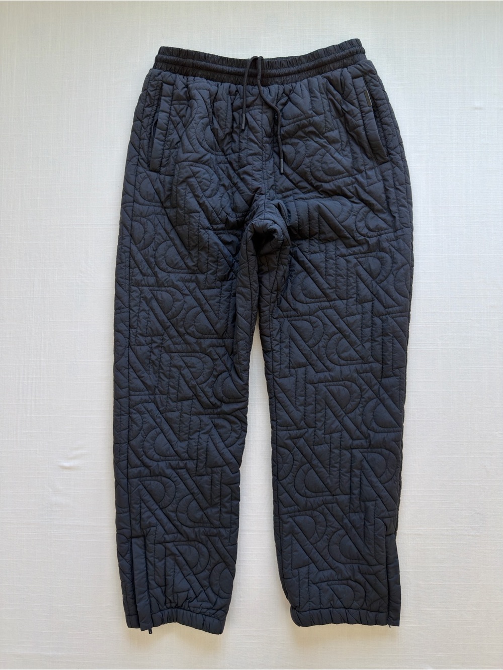 Represent Clo Men’s Quilted Initial Pant / Monogram Quilted Track Pant XL Black